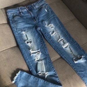 AE High Rise Ripped Jeggings - 4L